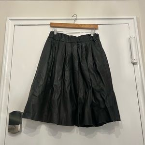 Iris & Ink Leather Skirt Size 10